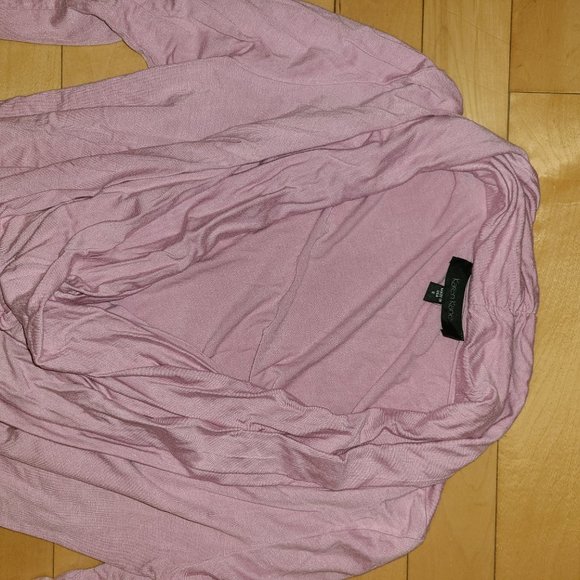 Karen Kane Mauve Pink Draped Long Sleeve Top S - Picture 2 of 3